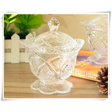 Home Storage Glass Candy Bowl and Sugar Bowl